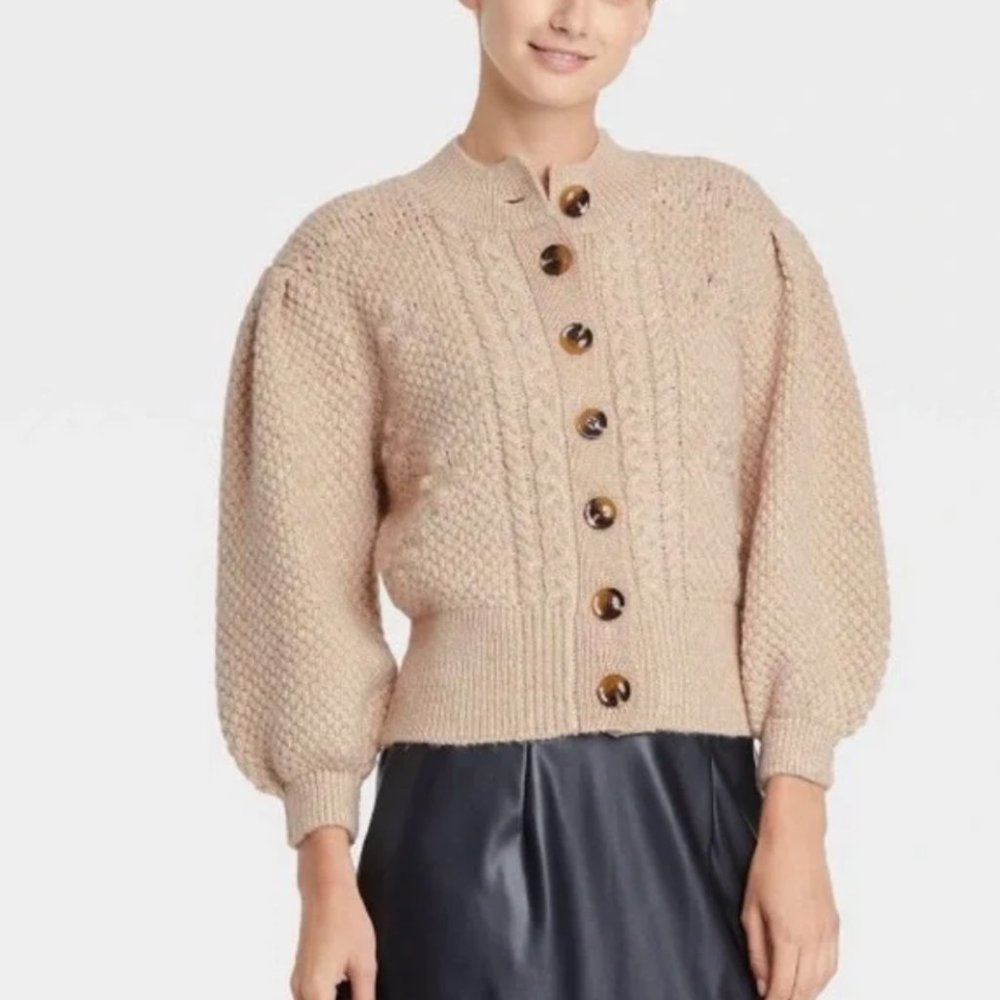 Who What Wear NWOT camel cardigan size large